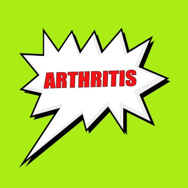 Artrit ifade konuşma balonu 