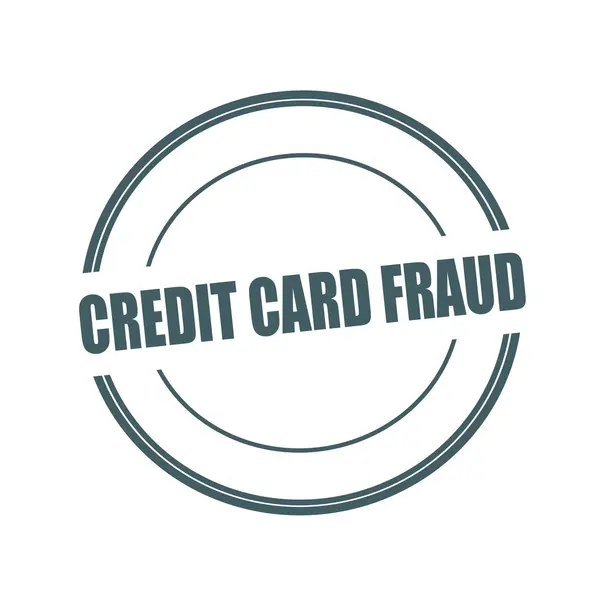 Текст печатной марки CREDIT CARD FUD по кругу на белом фоне — стоковое фото