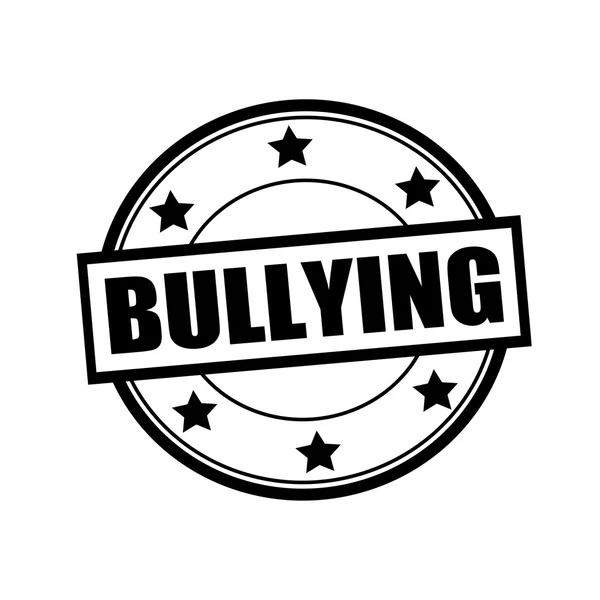 BULLYING black stamp text on circle on white background and star — Stock Photo, Image