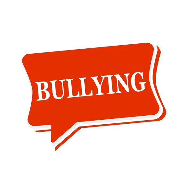 BULLYING texto multicolor en rojo Burbujas de habla — Foto de Stock