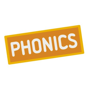 Phonics açıklamalarıyla dikdörtgen işaretleri