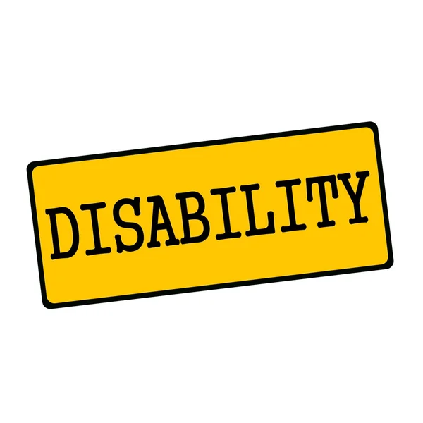 Αναπηρία διατύπωση στις πινακίδες ορθογώνιο — Φωτογραφία Αρχείου