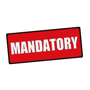 Dikdörtgen işaretler zorunlu ifade