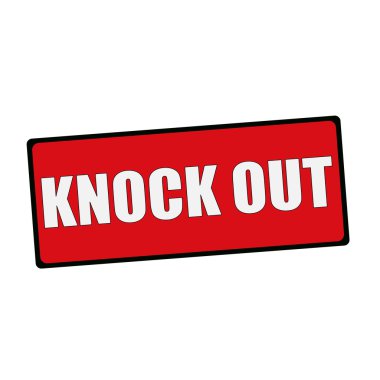 Knock Out dikdörtgen işaretleri açıklamalarıyla
