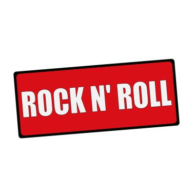 Rock n roll ifadeler üzerinde dikdörtgen işaretleri