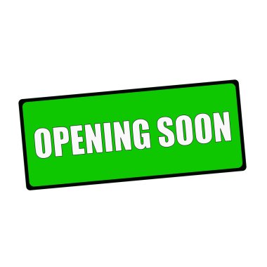 Yakında ifadeler üzerinde dikdörtgen yeşil işaret açılış