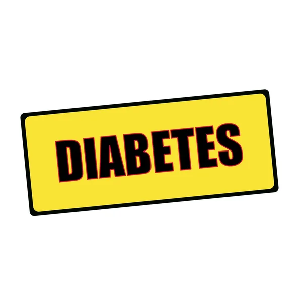 Diabetes-Formulierung auf rechteckigen Schildern — Stockfoto