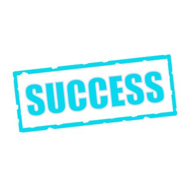 başarı açıklamalarıyla yontma mavi dikdörtgen işaretleri