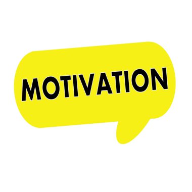 Konuşma balonları motivasyon açıklamalarıyla dikdörtgen sarı