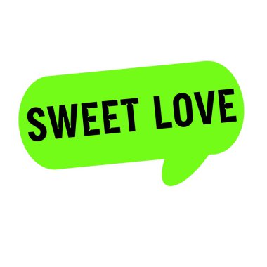 Tatlı aşk açıklamalarıyla konuşma kabarcıklar yeşil silindir