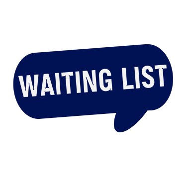 Konuşma balonları bekleme listesi açıklamalarıyla mavi silindir