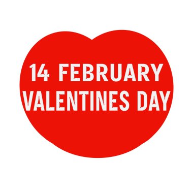 14 Şubat Sevgililer günü açıklamalarıyla kırmızı kalp