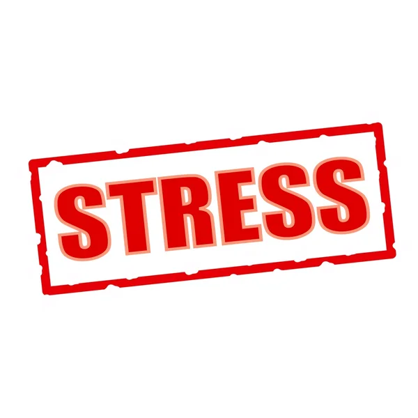 Stress wording on chipped rectangular signs — Stock Photo, Image