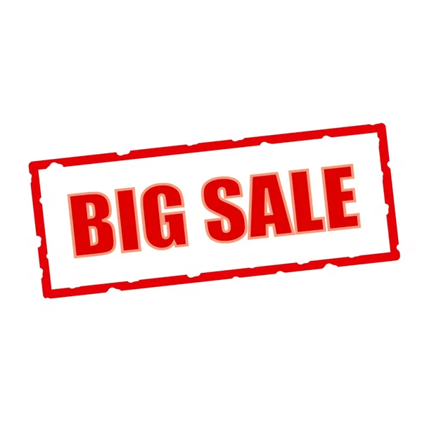 Big sale wording on chipped rectangular signs — Stock Photo, Image