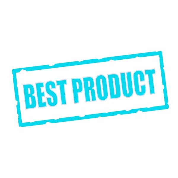 Melhor redação do produto em sinais retangulares azuis lascados — Fotografia de Stock