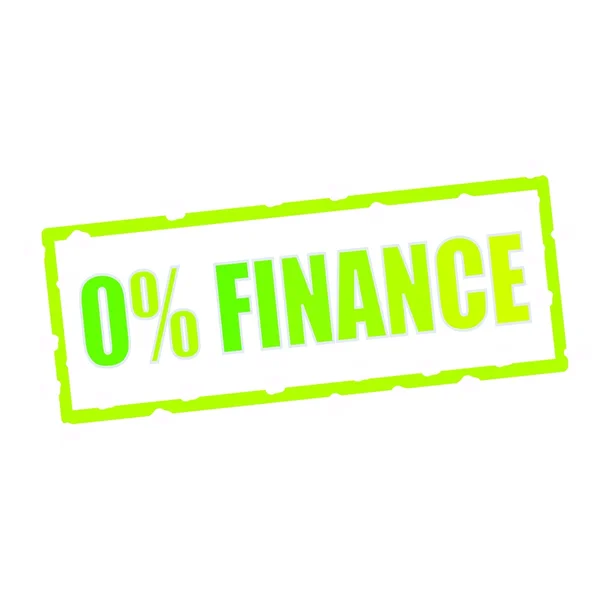 0% διατύπωση οικονομικών σχετικά με πελεκημένη πράσινες πινακίδες ορθογώνιο — Φωτογραφία Αρχείου