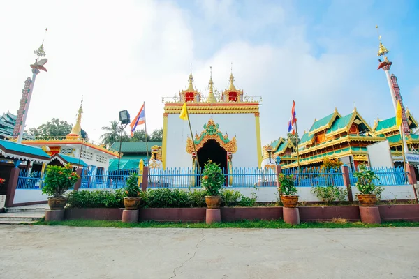 Ват-джонгкланг-джонгкхам 16 Декабря 2015: "Таиландское храмовое искусство" maehongsonThailand — стоковое фото