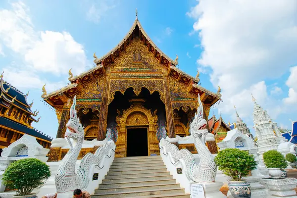 Wat-Banden 17 dicembre 2015: "Thailand temple art" Chiang Mai Thailandia — Foto Stock