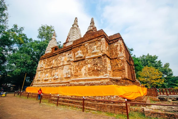 Wad-jedyoud 18 Desember 2015: "Thailand temple art" Chiang Mai Thailand — Stok Foto