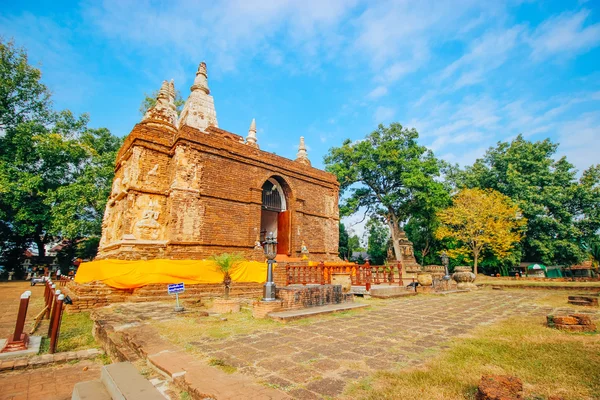 Wad-jedyoud 18 dicembre 2015: "Thailand temple art" Chiang Mai Thailandia — Foto Stock