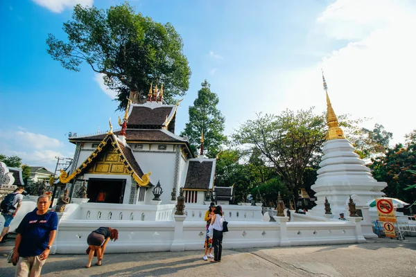 Watchediluang 18 diciembre 2015: "Tailandia arte templo" Chiang Mai Tailandia — Foto de Stock