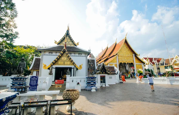 Watchediluang 18 December 2015:"Thailand temple art " Chiang Mai Thailand — Stock Photo, Image