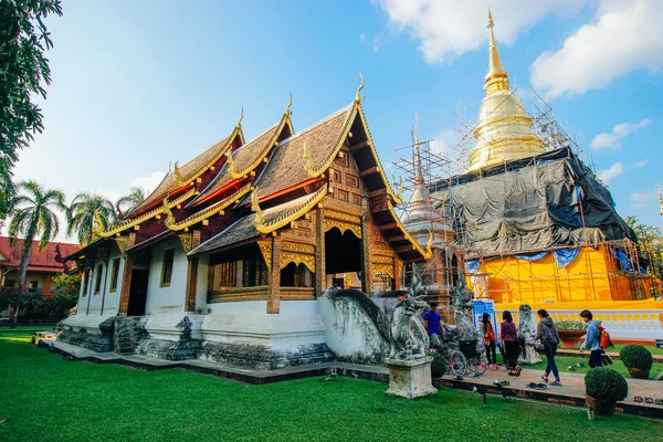 Wat-phrasing 18 dezembro 2015: "Tailândia templo arte" Chiang Mai Tailândia — Fotografia de Stock