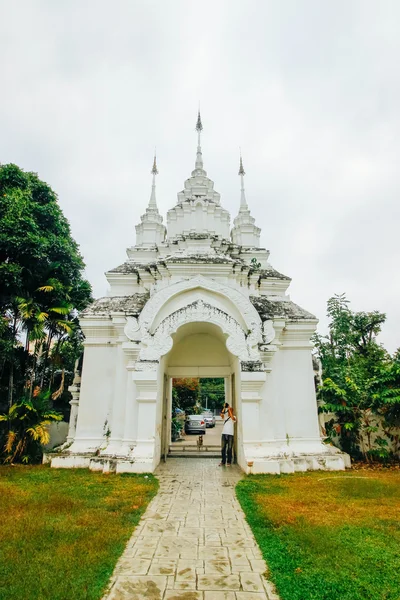 Wat-suandok 19 de diciembre de 2015: "Tailandia arte templo" Chiang Mai Tailandia — Foto de Stock