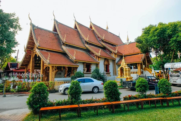 Wat srisuphan 19 December 2015: "Thailand tempel konst" Chiang Mai Thailand — Stockfoto