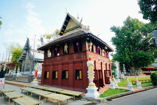 Wat-srisuphan 19 December 2015:"Thailand temple art " Chiang Mai Thailand — Stock Photo, Image