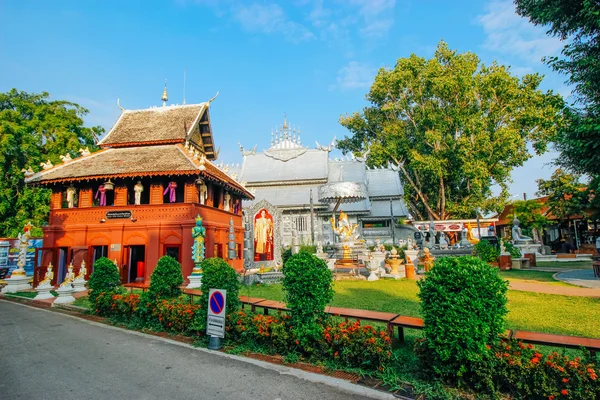 Wat srisuphan 19 December 2015: "Thailand tempel konst" Chiang Mai Thailand — Stockfoto