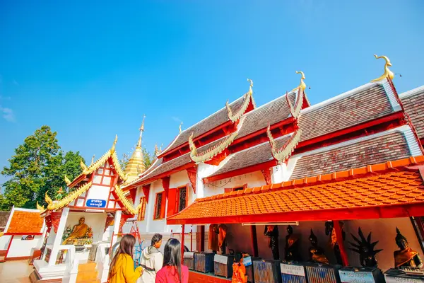 Zátka prathat-doi-kum 19 prosinec 2015: "Thajsko chrám umění" Chiang Mai, Thajsko — Stock fotografie