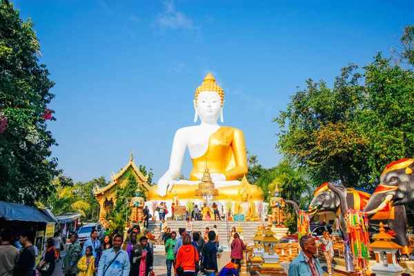 Wad-prathat-doi-kum 19 dicembre 2015: "Thailandia tempio arte" Chiang Mai Thailandia — Foto Stock