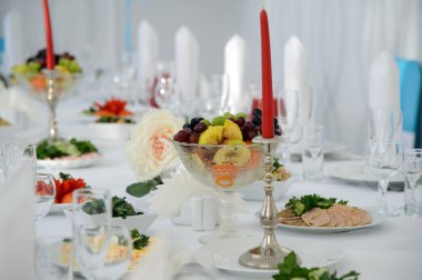 Mum dekorasyon. Festival tablo.