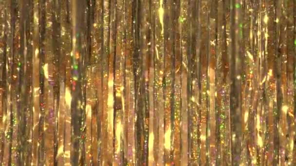 Tło Świąteczne Błyszczące Świecidełka Długie Cekiny Dekoracji Nowego Roku — Wideo stockowe
