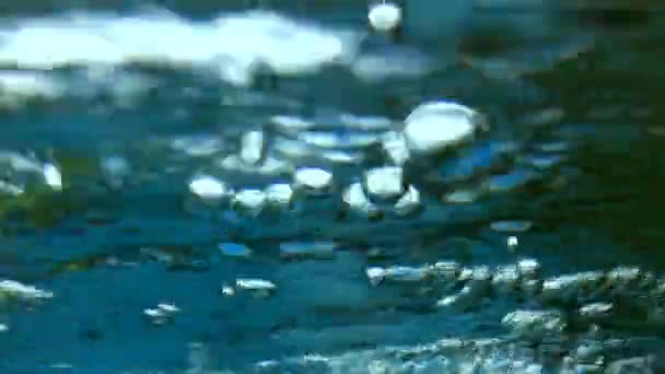 View Underwater Bubbles Oxygen Air Water — Stock Video