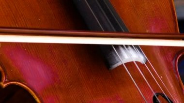 Keman çalıyorum, büyük eller ve baş eğiyorum. Ayrıntılı olarak müzik aleti.