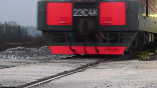 Tåget Transporterar Oljetankar Godstransport Järnväg Tåget Transporterar Oljetankar Godstransporter Järnväg — Stockvideo