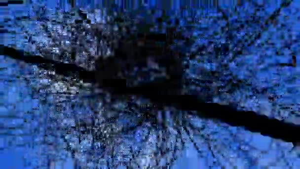 混乱的触须在运动 背景下动画的抽象蠕虫 — 图库视频影像