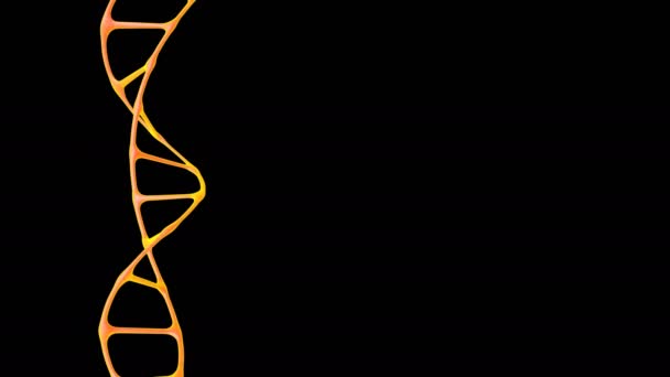 Gene Molecolare Del Dna Isolato Una Macromolecola Che Memorizza Programma — Video Stock