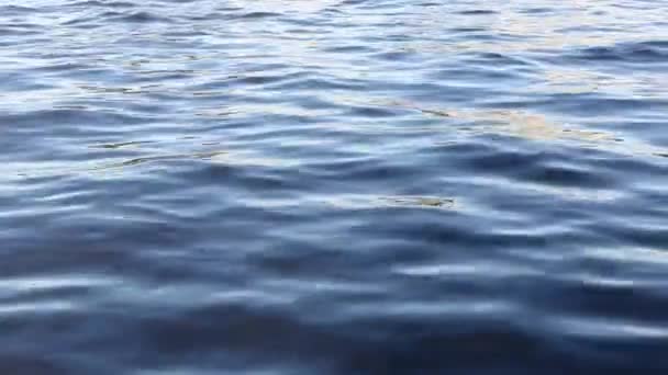 Olas Del Mar Atardecer Naturaleza Del Océano Agua Salvaje Norte — Vídeos de Stock