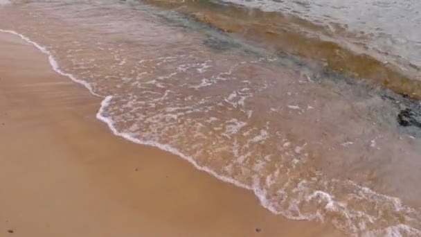 Onde Del Mare Tramonto Natura Dell Oceano Acqua Selvaggia Nord — Video Stock