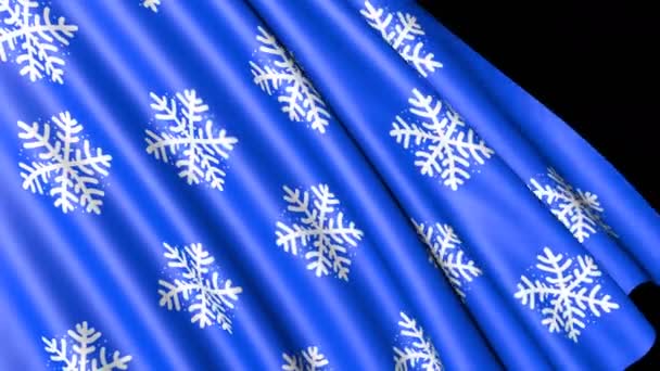 Fond Est Bleu Avec Des Flocons Neige Toile Design Hiver — Video