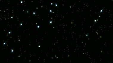 Siyah arka planda kar yağıyor. Yeni yıl canlandırılmış arkaplan.