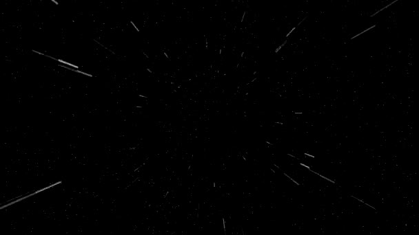 Падение Снега Черном Фоне Новогодний Анимационный Фон — стоковое видео