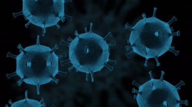 Coronavirus COVID-19 'un arka planında. Tehlikeli hücresel bulaşıcı virüs covid-19.