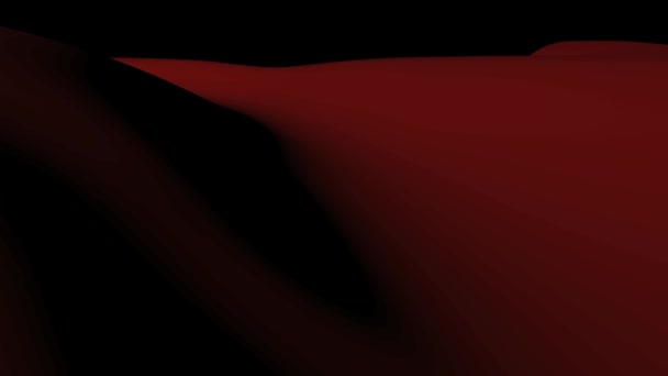 Das Rote Tuch Fällt Herunter Und Offenbart Einen Schwarzen Hintergrund — Stockvideo