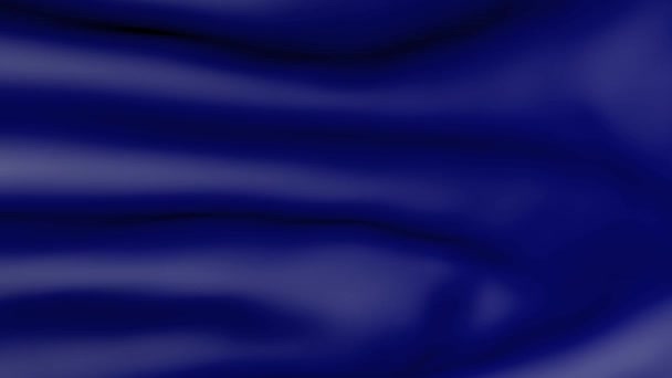 Modrá hedvábná opona 3D simulace. — Stock video