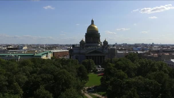 Saint Pétersbourg Russie Cathédrale Isaac Grande Église Orthodoxe Temple Religieux — Video