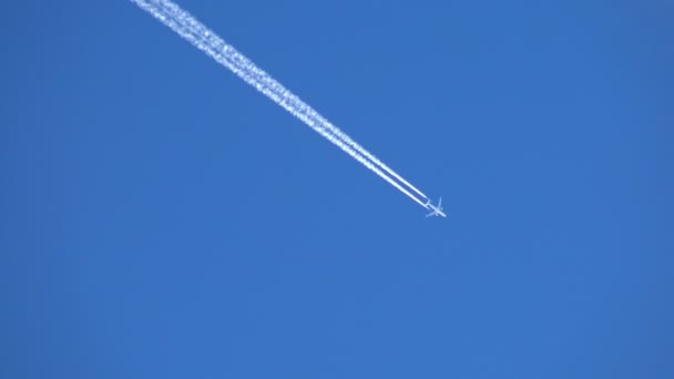 Avion Chasseur Jet Volant Dans Ciel Avion Militaire Supersonique Rapide — Video